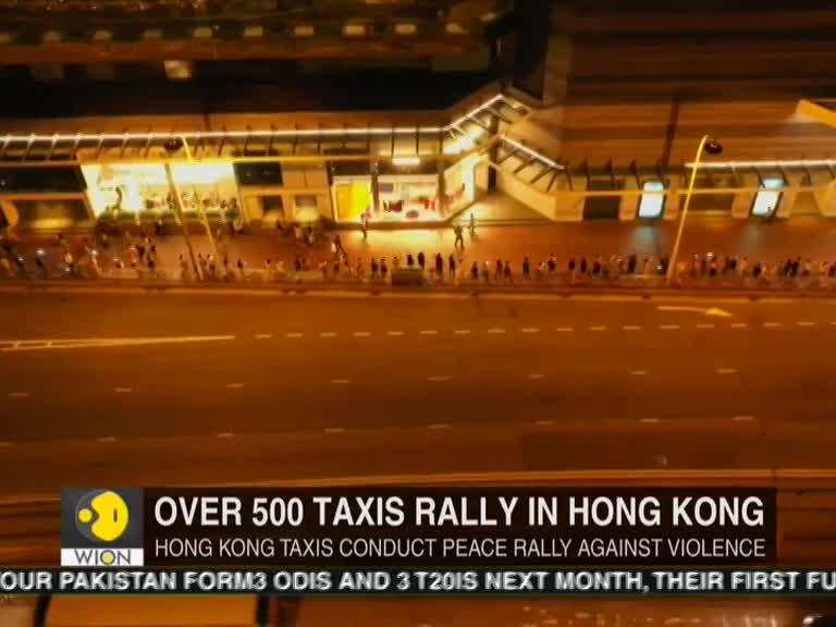 Hong Kong protesters form human chains across the city