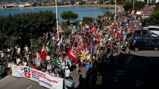 French police fire tear gas, water cannons at anti-G7 protesters