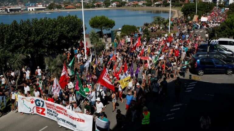 French police fire tear gas, water cannons at anti-G7 protesters