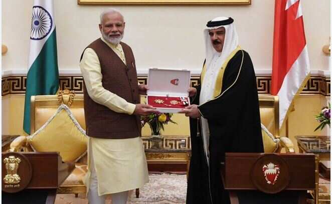 Bahrain honours PM Modi with King Hamad Order of the Renaissance