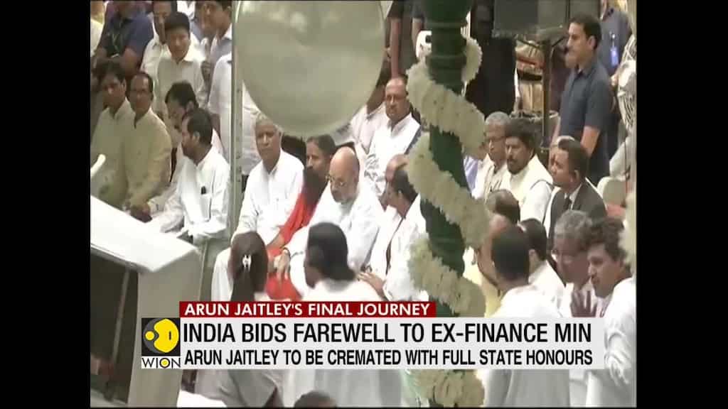 Cremation at Nigam Bodh Ghat: India bids farewell, State funeral for Arun Jaitley