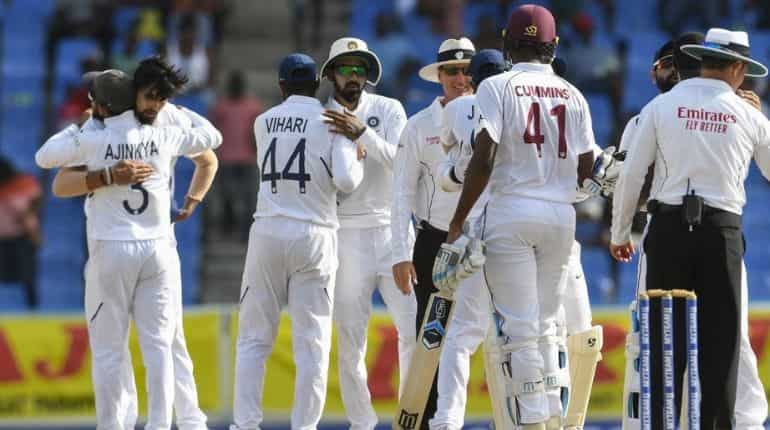 Jasprit Bumrah leads India to 318-run victory against West Indies in first Test Jasprit Bumrah leads India to 318-run victory against West Indies in first Test