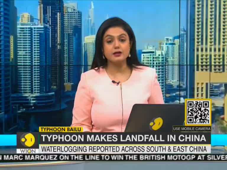 Typhoon Bailu makes landfall in China