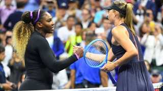 US Open 2019: Serena Williams wins first round against Maria Sharapova