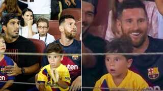 Watch: Lionel Messi's son Mateo messes up as he celebrates opponent's goal