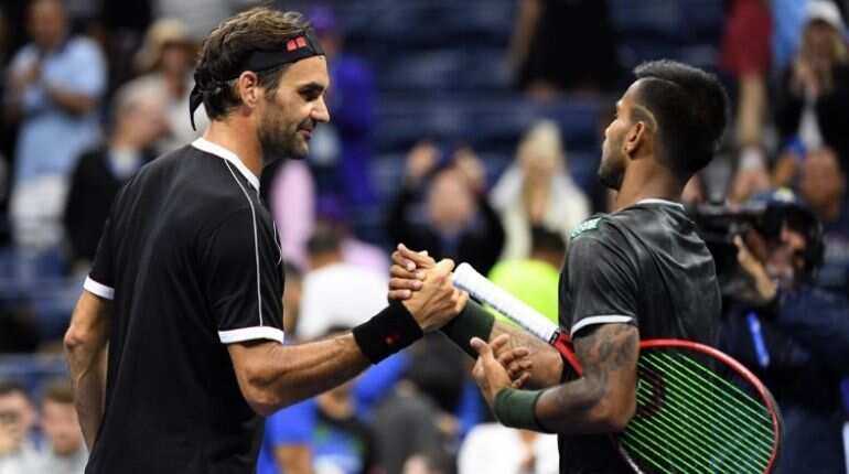 Federer shaky against Indian rookie