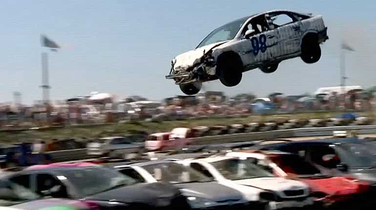 Is it a bird? Is it a plane? No, it's a Ford Fiesta