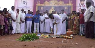 Tamil Nadu villagers to build temple for self-proclaimed atheist, ex-CM Karunanidhi