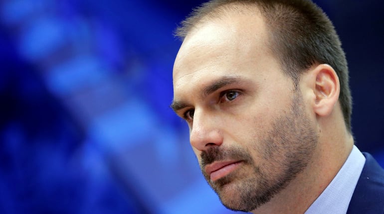 Back from UN, Bolsonaro's son tests positive for COVID-19