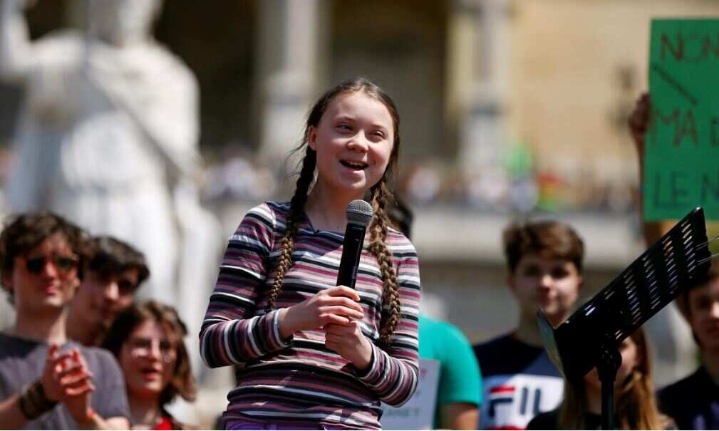 Greta Thunberg joins climate protest outside United Nations