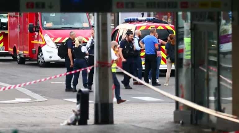 One dead, nine wounded in France after suspected knife attack