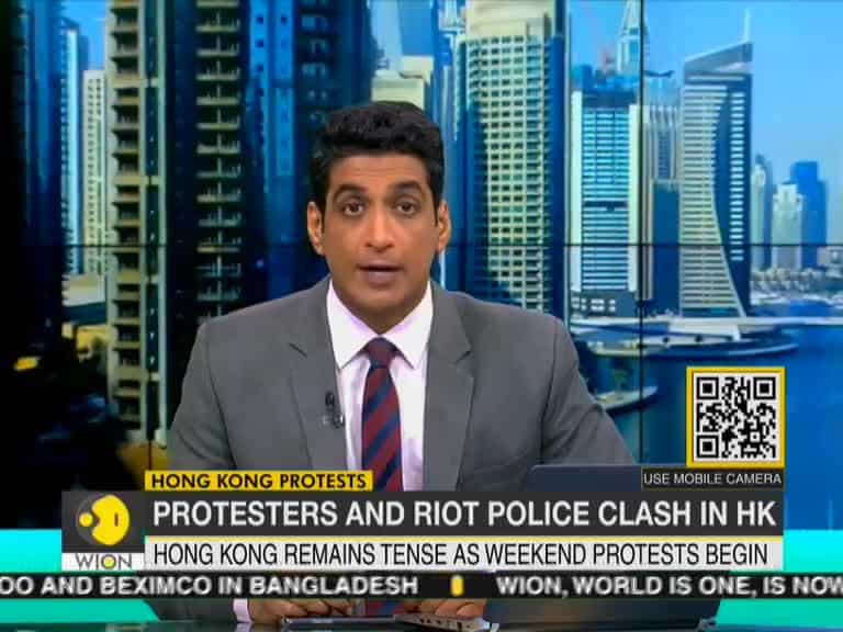 Hong Kong Protests: Protesters and Riot Police clash in Hong Kong
