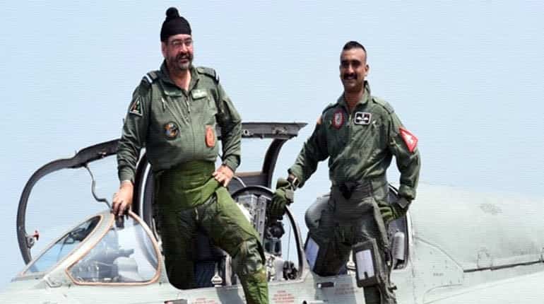 Abhinandan flies with IAF chief Dhanoa for first time after Pak air battle Abhinandan flies with IAF chief Dhanoa for first time after Pak air battle