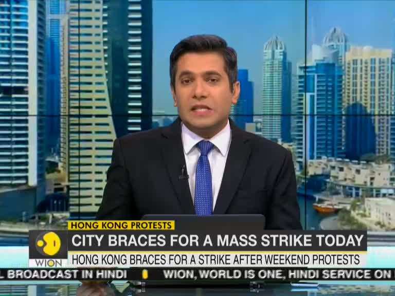 Hong Kong continuous to remain on boil, city braces for a mass strike today
