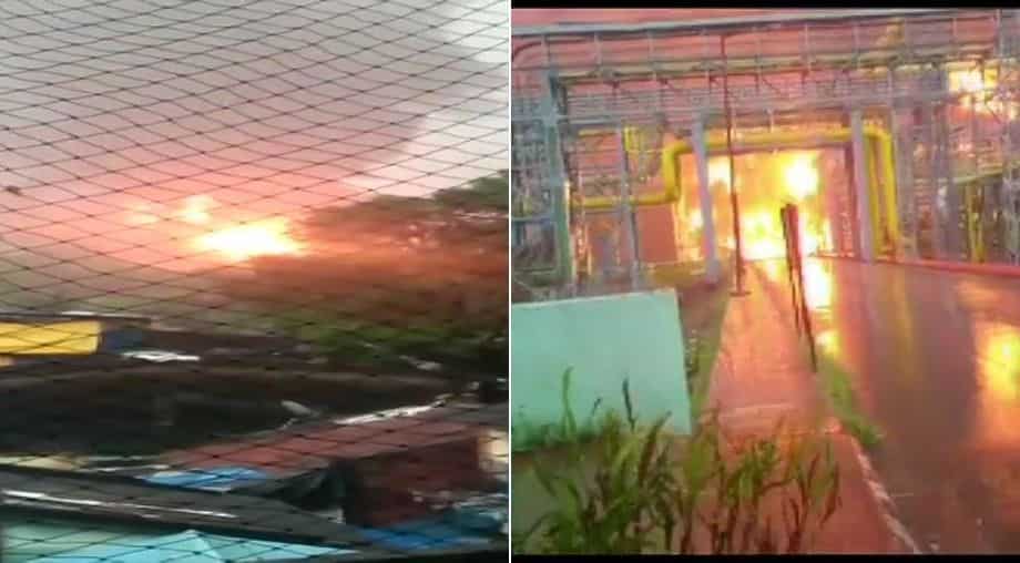 Fire at ONGC plant in Navi Mumbai: 5 dead after massive blaze engulfs oil processing plant in Uran Fire at ONGC plant in Navi Mumbai: 5 dead after massive blaze engulfs oil processing plant in Uran