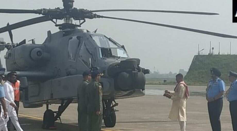 Eight Apache attack helicopters inducted into Indian Air Force Eight Apache attack helicopters inducted into Indian Air Force