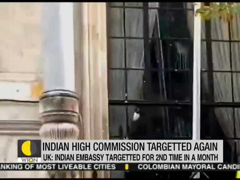 Indian High Commission in UK targeted again, 2 people got arrested
