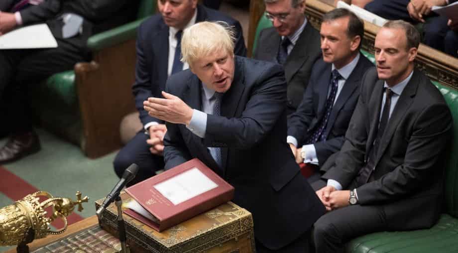 British PM Johnson vows to stick to October 31 deadline after MPs vote to delay Brexit deal decision British PM Johnson vows to stick to October 31 deadline after MPs vote to delay Brexit deal decision