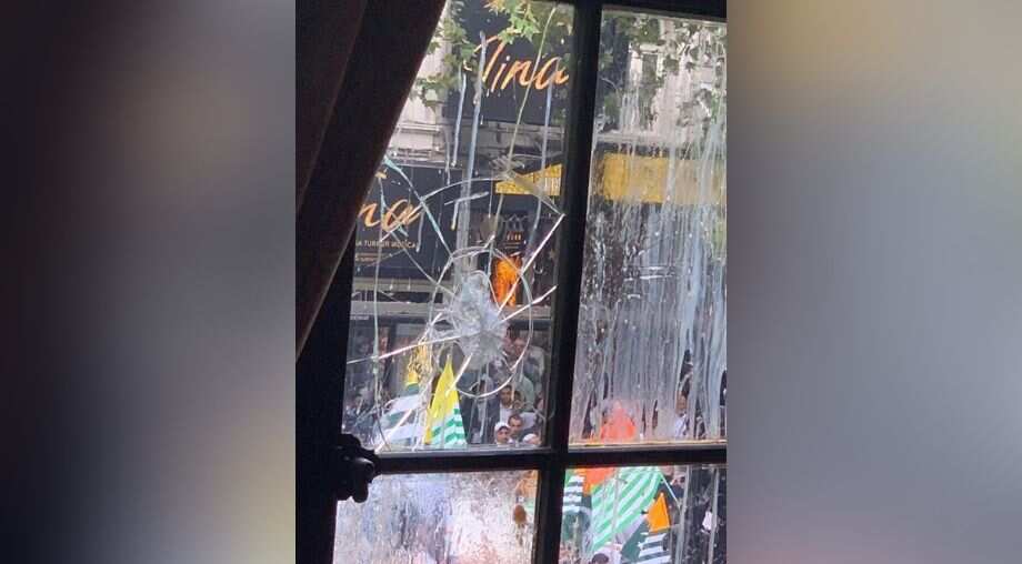 Vandalism of Indian High Commission in London: India raises matter in Delhi, UK Vandalism of Indian High Commission in London: India raises matter in Delhi, UK