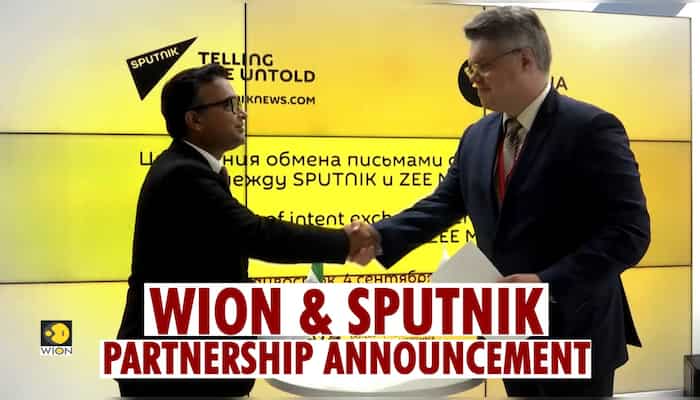 WION & Sputnik partnership announcement at EEF, Vladivostok