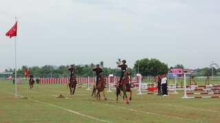 Combined display of Indian army from the Officers Training Academy in Chennai