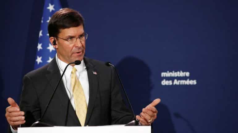 Pentagon chief visits Iraq as US quits northern Syria