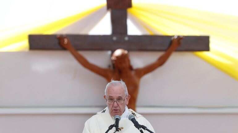 Pope Francis, on Madagascar visit, condemns clan culture of privilege, graft