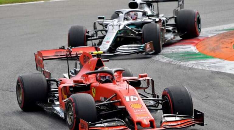 Charles Leclerc holds off Mercedes pursuit to give Ferrari Monza win Charles Leclerc holds off Mercedes pursuit to give Ferrari Monza win