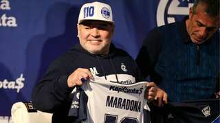 Argentines welcome Maradona as coach of local club Gimnasia y Esgrima