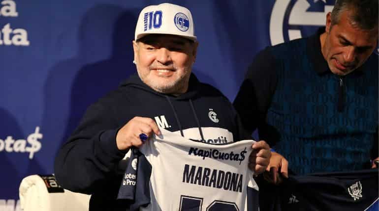 Argentines welcome Maradona as coach of local club Gimnasia y Esgrima