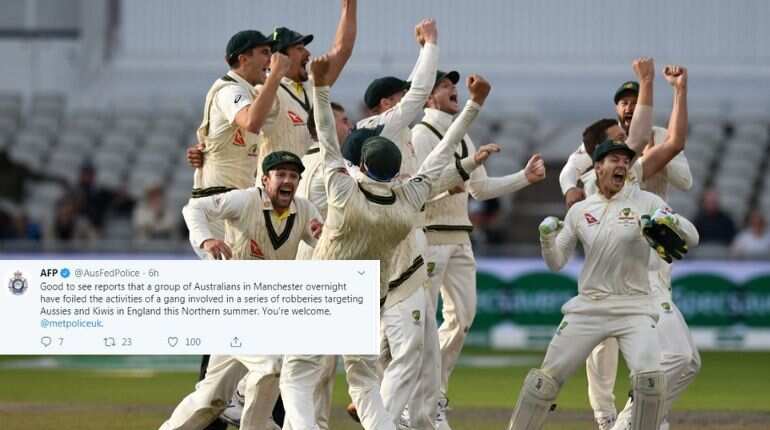 Read how Australian police mock England cricket team after Aussies retain Ashes urn Read how Australian police mock England cricket team after Aussies retain Ashes urn