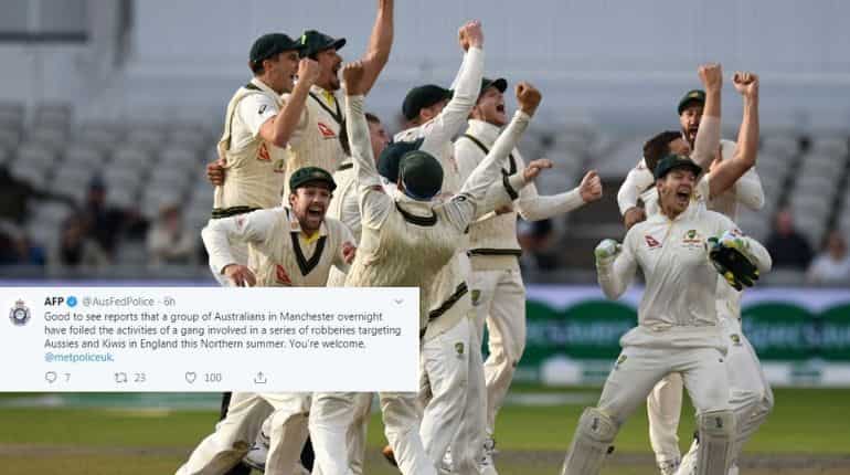 Read how Australian police mock England cricket team after Aussies retain Ashes urn