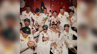 Steve Smith and David Warner share celebratory moments after retaining Ashes