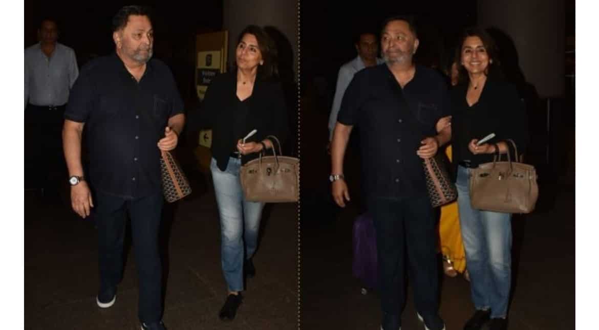 Rishi Kapoor returns from New York with wife Neetu after cancer treatment; see pics Rishi Kapoor returns from New York with wife Neetu after cancer treatment; see pics
