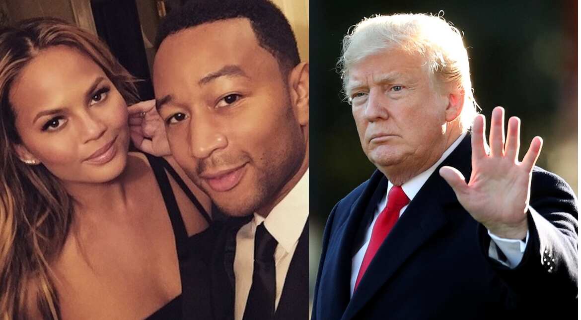 Donald Trump insults John Legend's wife Chrissy Teigen, the couple give it back Donald Trump insults John Legend's wife Chrissy Teigen, the couple give it back