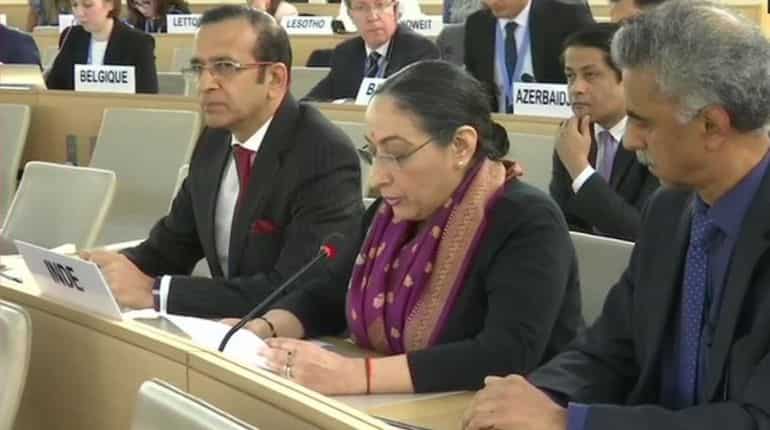 Pakistan 'epicentre of terrorism', propagating false narrative on Kashmir, says India at UNHRC Pakistan 'epicentre of terrorism', propagating false narrative on Kashmir, says India at UNHRC