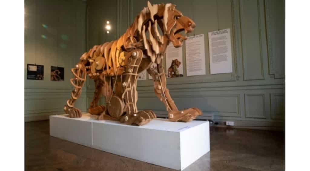 Leonardo da Vinci's mechanical lion goes on display in Paris