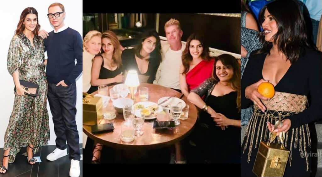 Priyanka Chopra, Kriti Sanon hang out for dinner in New York post fashion week; see pics