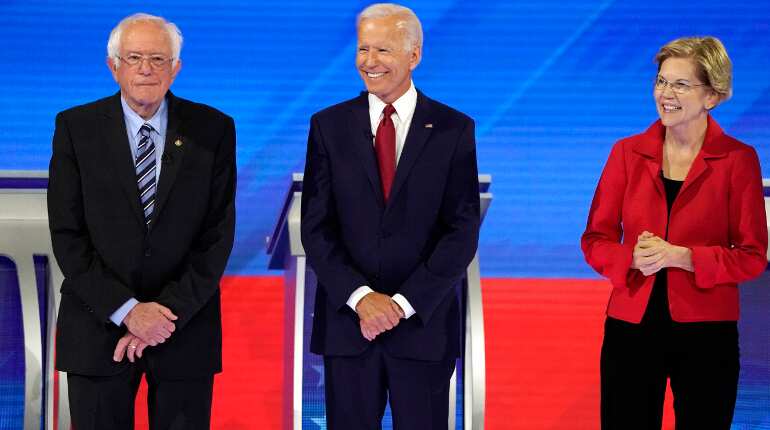 Joe Biden comes out fighting in Democratic White House debate