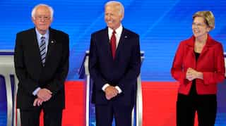 Joe Biden comes out fighting in Democratic White House debate