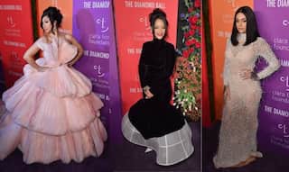 Hollywood A-listers walk out to support Rihanna's charity event