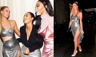 Paris Hilton suffers wardrobe malfunction at Kim Kardashian's bash