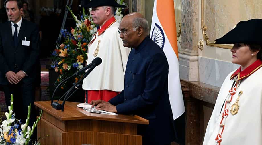 President Kovind unveils statue of Mahatma Gandhi in Switzerland President Kovind unveils statue of Mahatma Gandhi in Switzerland