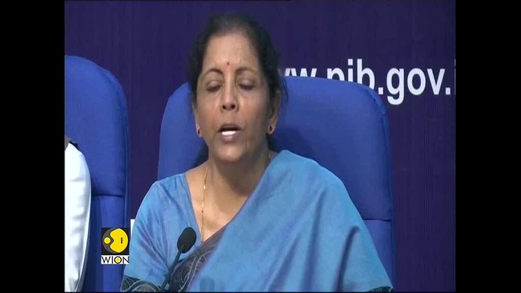 Finance Minister Nirmala Sitharaman addresses media on the Indian economy's state