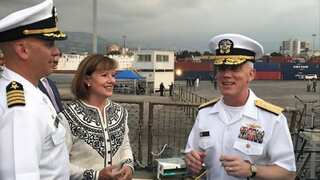 US warship docks in Lebanon amid regional tensions