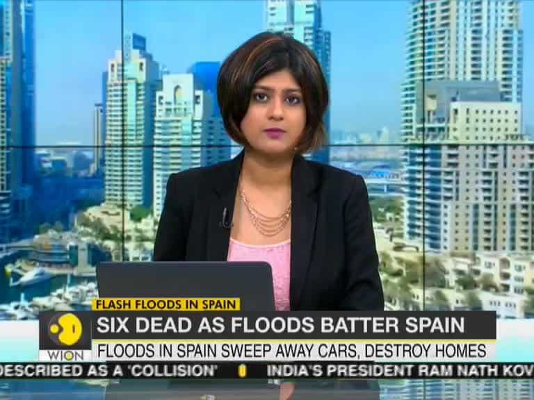 Heavy flood lashes Spain, 6 dead & over 3,500 people evacuated