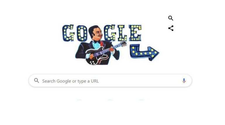 Google Doodle pays tribute to late BB King on 94th birthday Google Doodle pays tribute to late BB King on 94th birthday