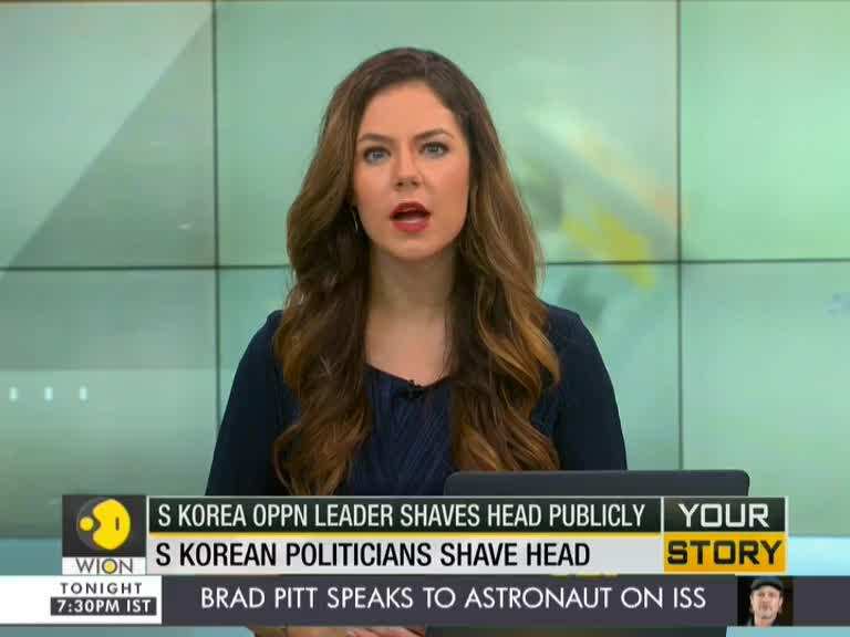 South Korean opposition leader shaves head publicly in protest against govt