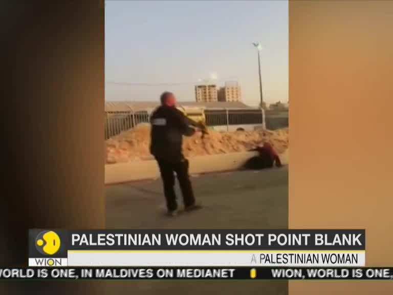 Palestinian woman shot point blank