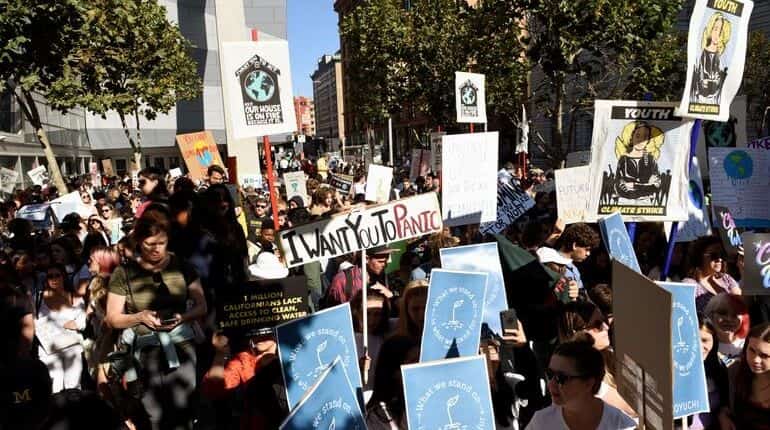 In tech 'awakening,' US workers at Google, Amazon join climate protests